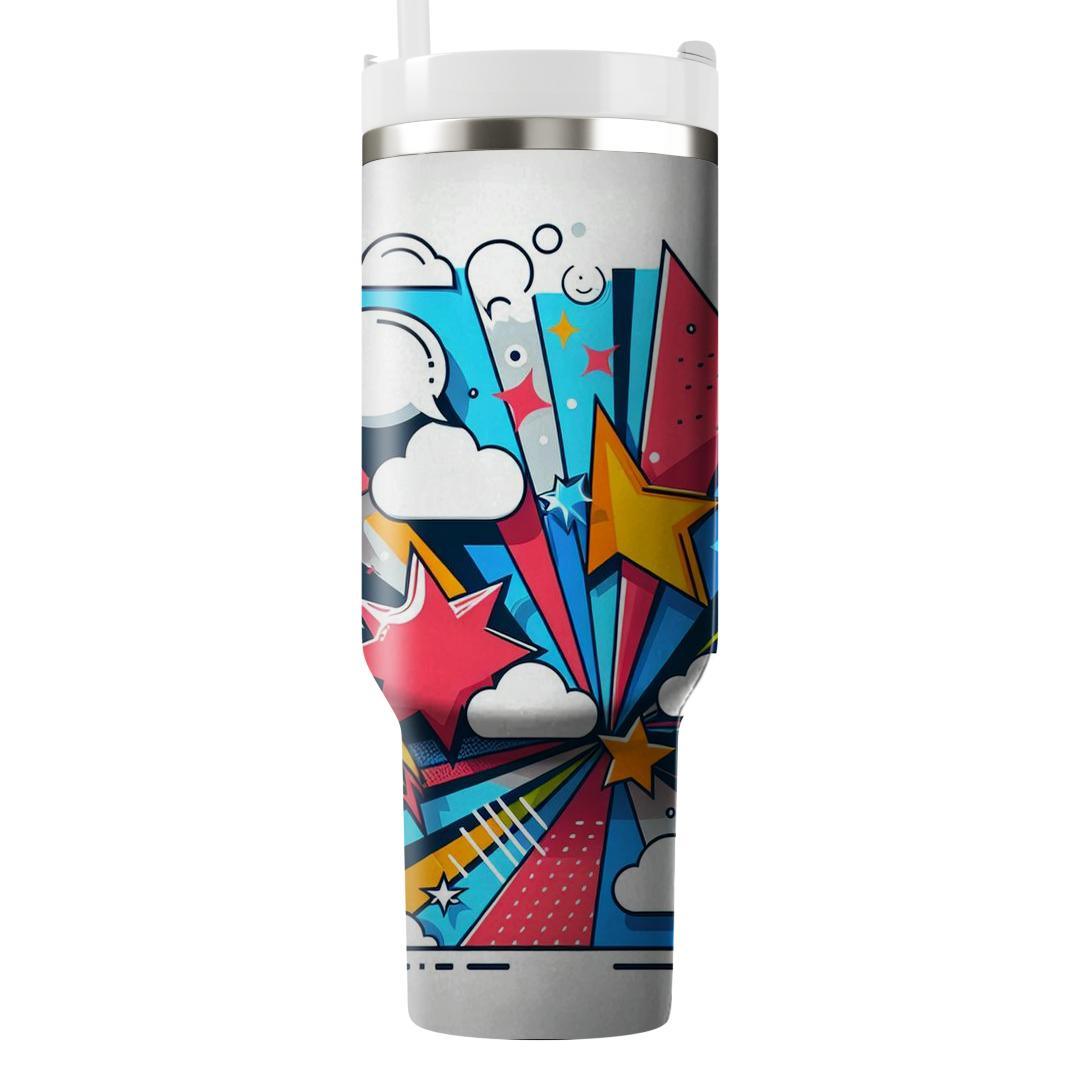 Pop Art Flashback  Travel Tumblers