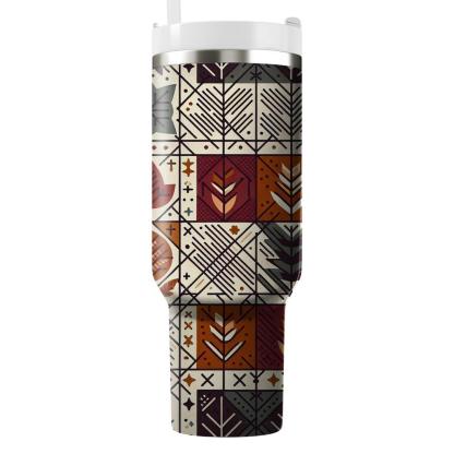 Autumn Harvest Plaid  Tumblers For Gifts