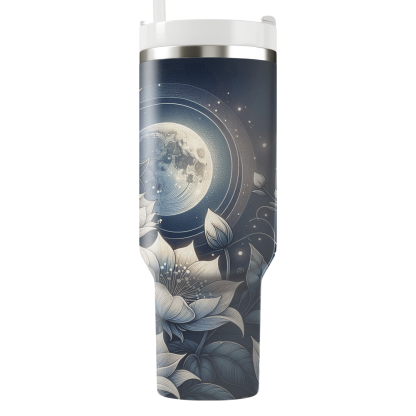 Mystical Moonflower  Tumblers With Lids