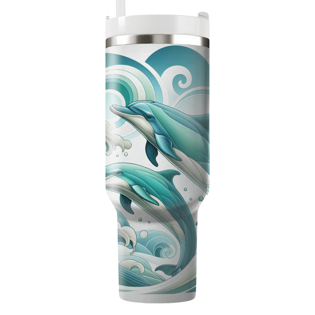 Dreamy Dolphin Dance  Tumblers With Lids