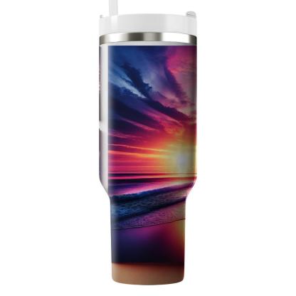 Summer Sunset Beach Vibes  Tumbler Cups