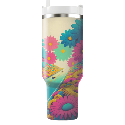 Funky Flower Power  Custom Tumblers