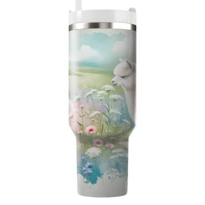 Pastel Alpaca Fields  Decorative Tumblers