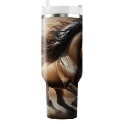 Noble Horse Gallop  Tumblers With Lids