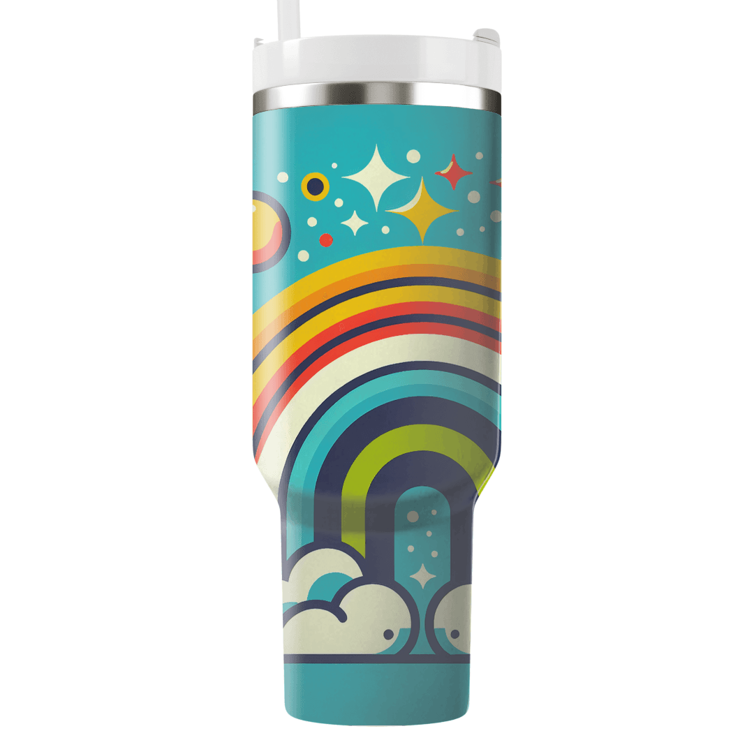 Groovy 70s Rainbows  Unique Tumblers