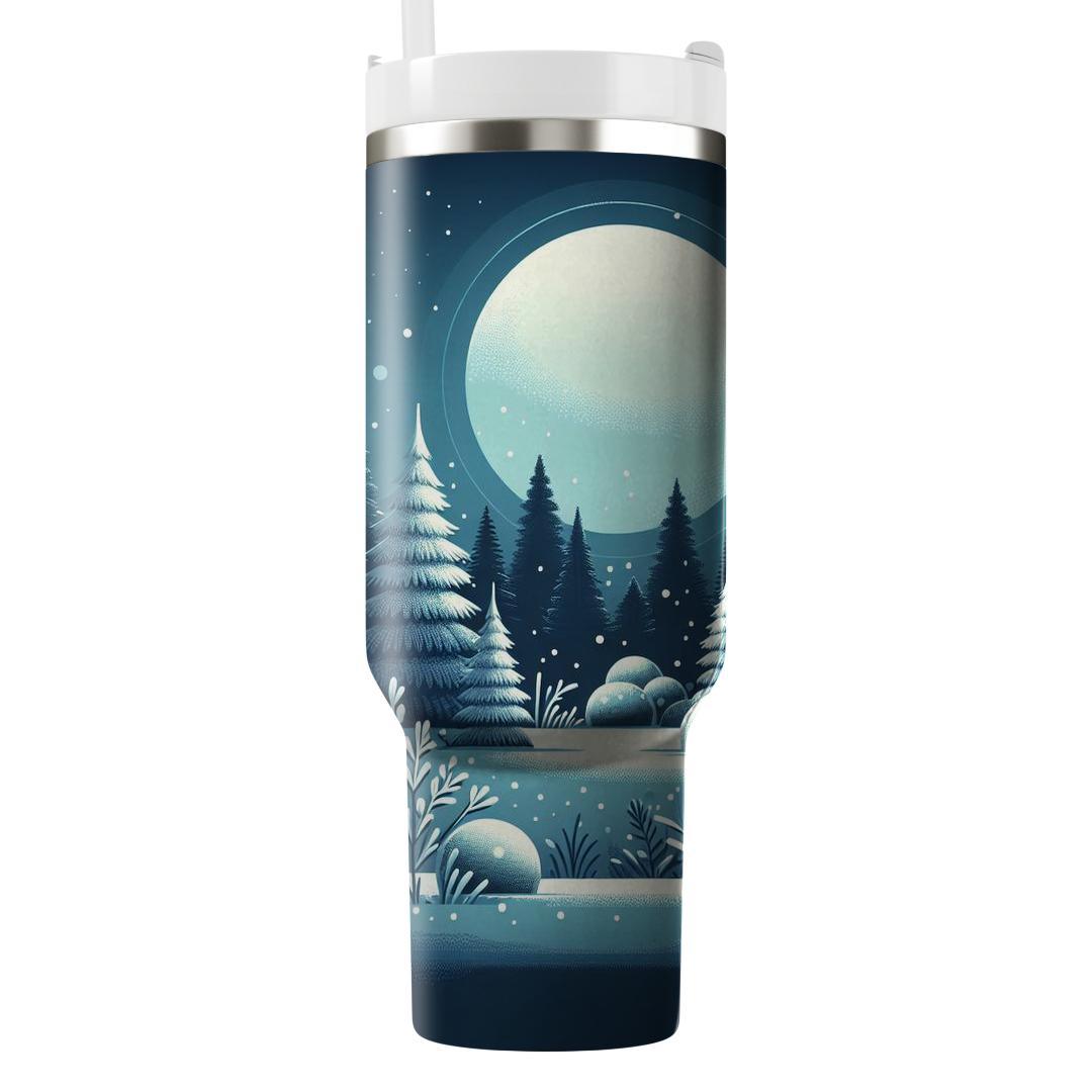 Winter Frosty Woodland  Travel Tumblers