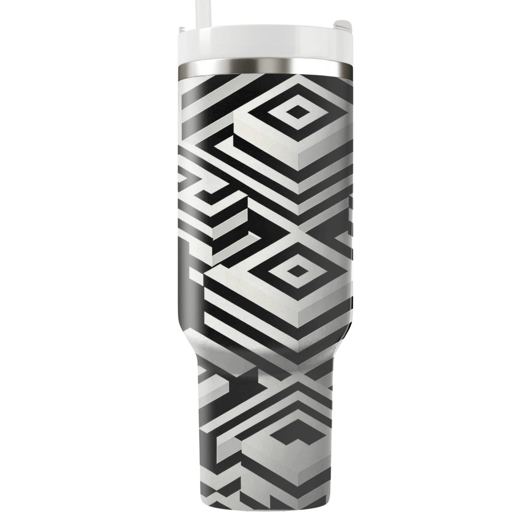 Optical Illusion Squares  Insulated Tumblers