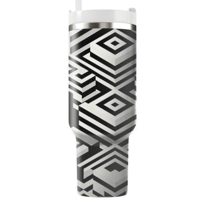 Optical Illusion Squares  Insulated Tumblers