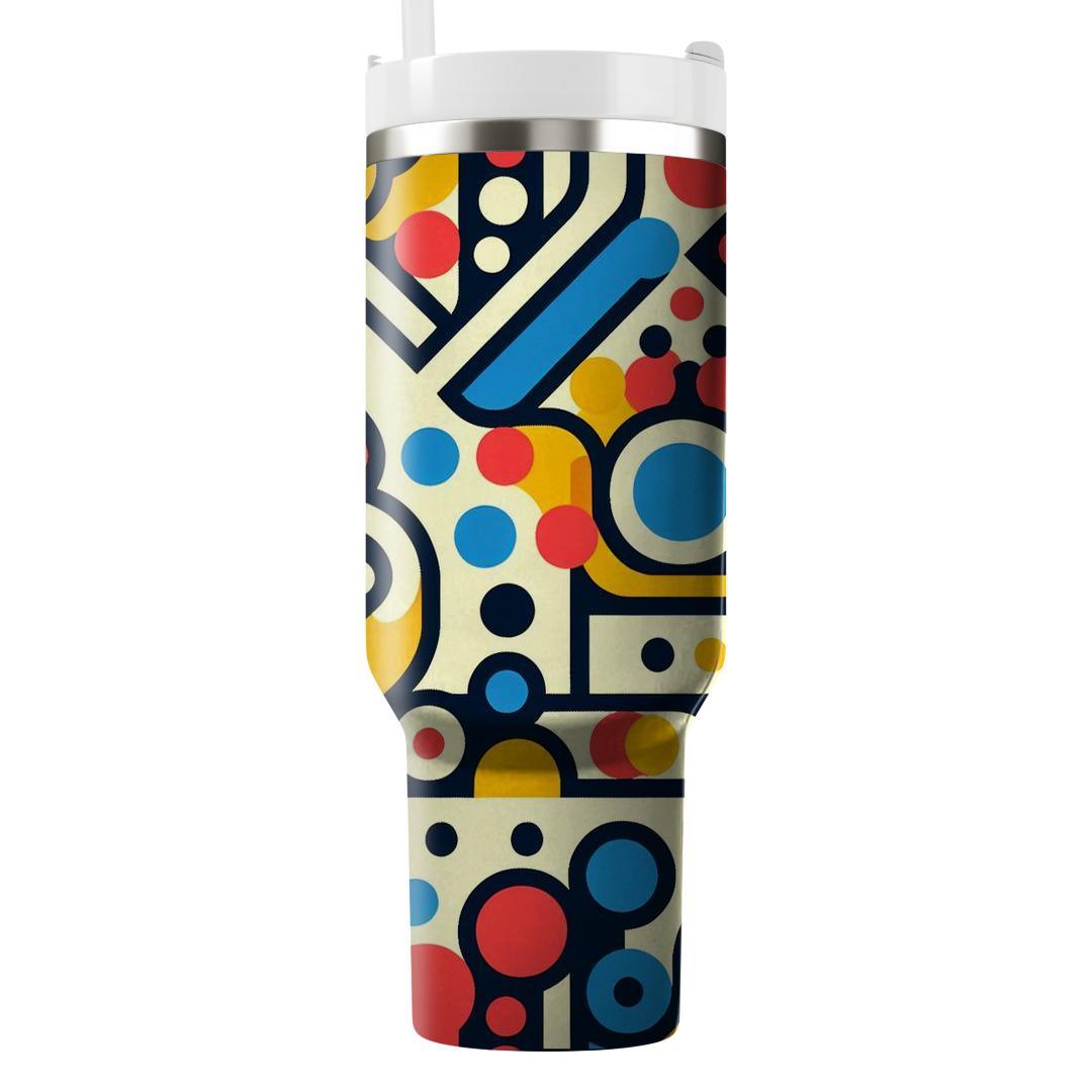 Dotted Pathway Pattern  Personalized Tumblers