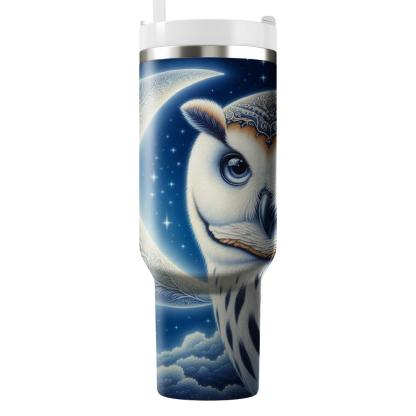 Starlit Owl Dreams  Tumblers With Lids