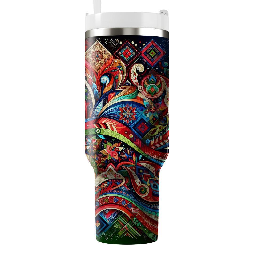 Radiant Unity - Festival Of Nations  Tumblers With Lids