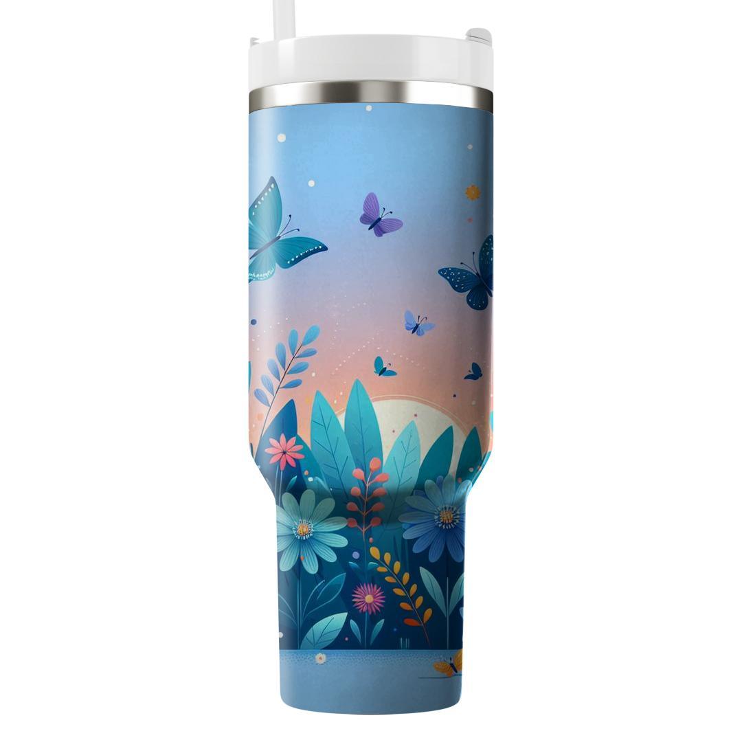 Ethereal Butterfly Garden  Personalized Tumblers
