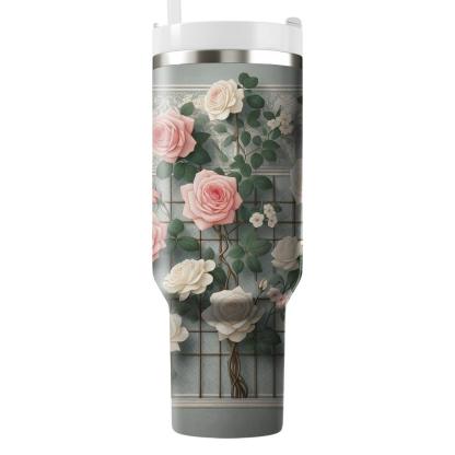 Victorian Rose Trellis  Insulated Tumblers