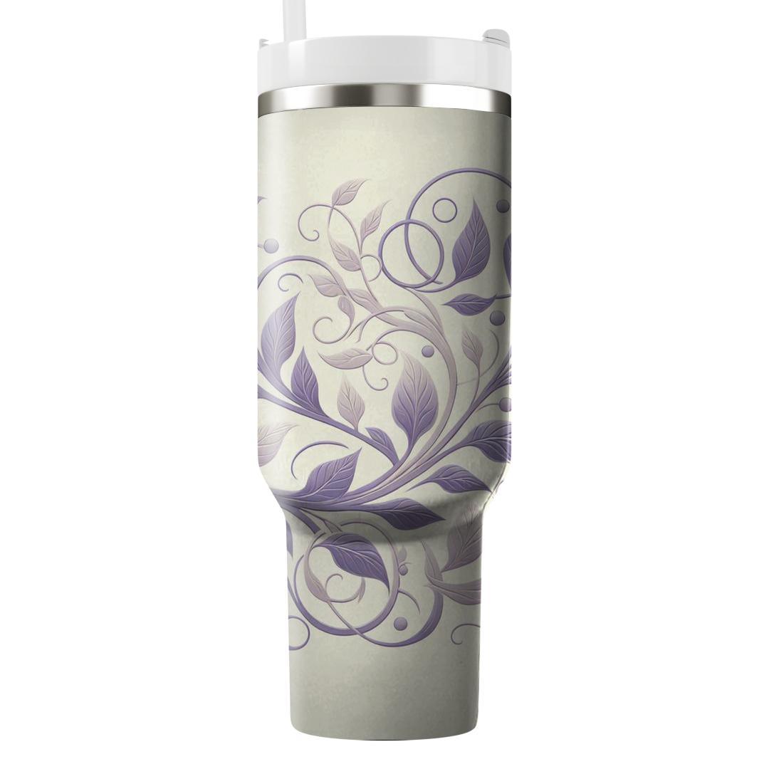 Elegant Floral Vine  Custom Tumblers