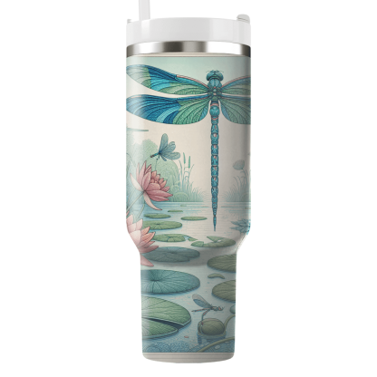 Enchanting Dragonfly Dance  Tumblers With Lids