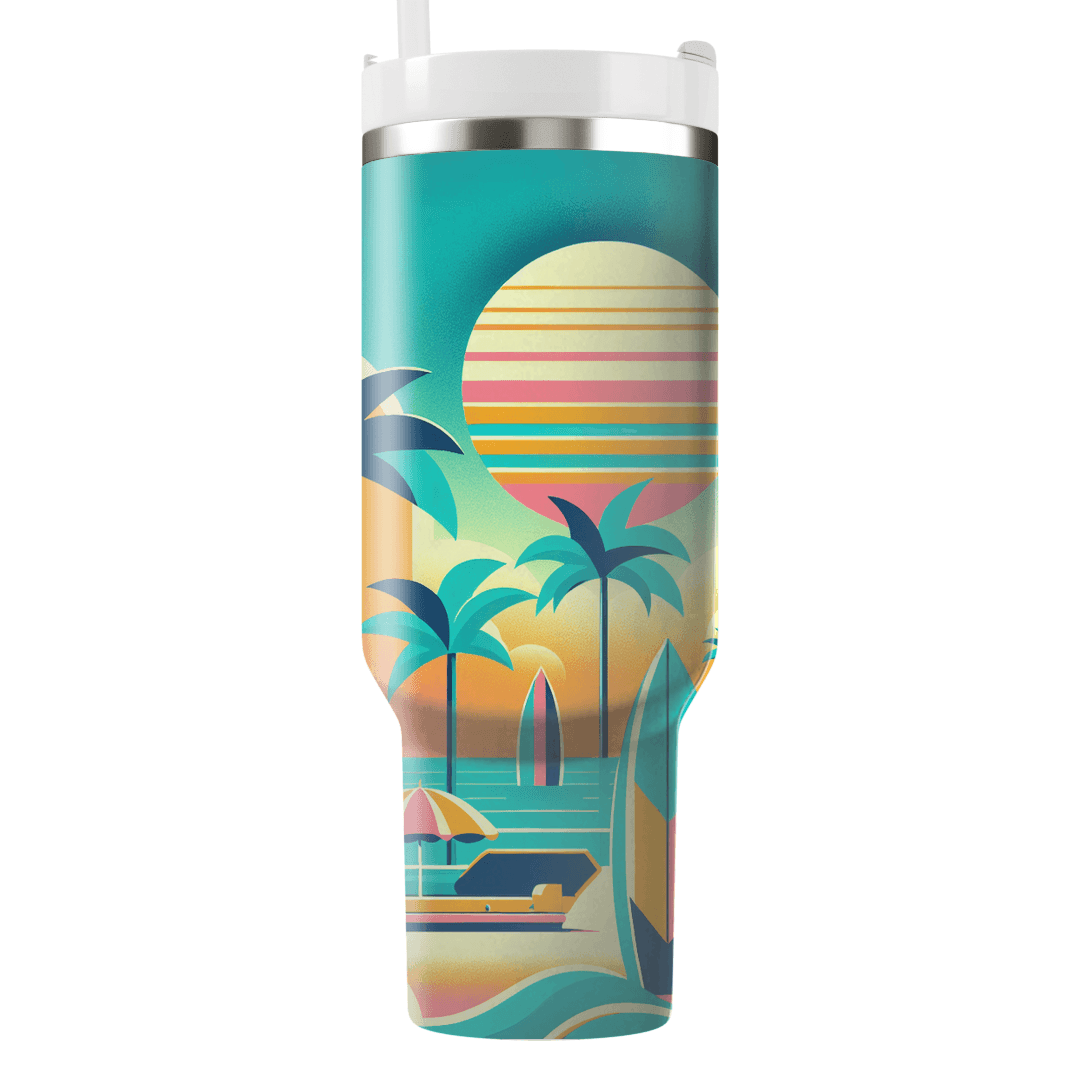 Retro Beach  Tumbler Cups