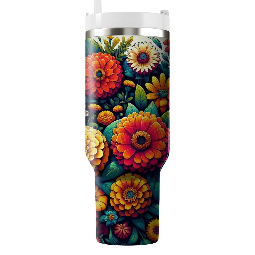 Summer Garden Floral  Unique Tumblers