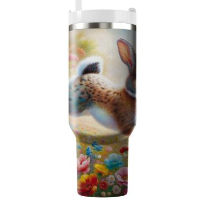 Energetic Rabbit Leap  Tumblers With Lids
