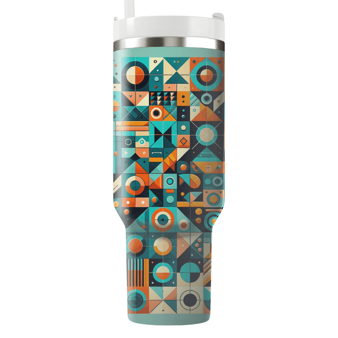Funky Geometric Patterns Travel Tumblers