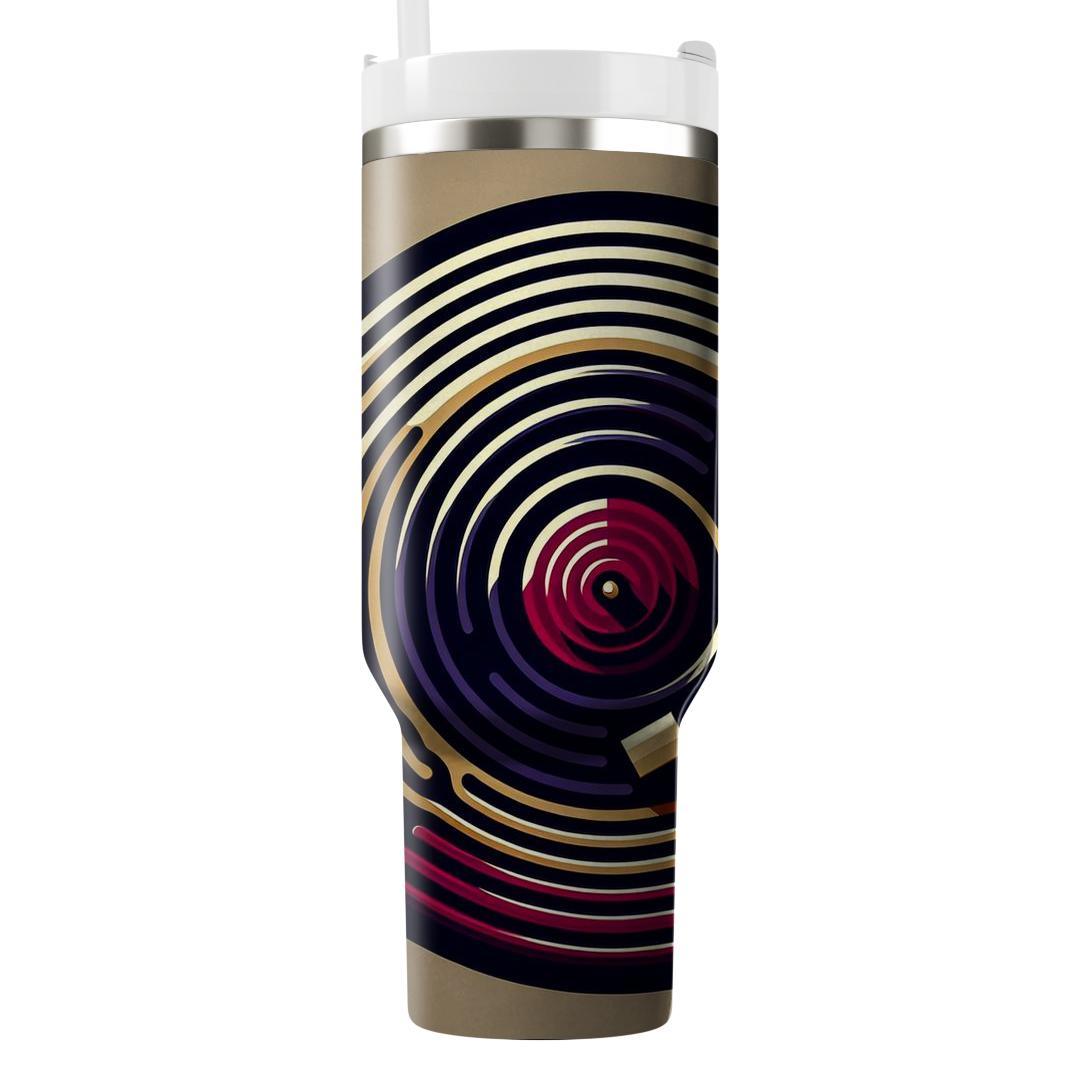 Retro Vinyl Grooves  Tumbler Cups