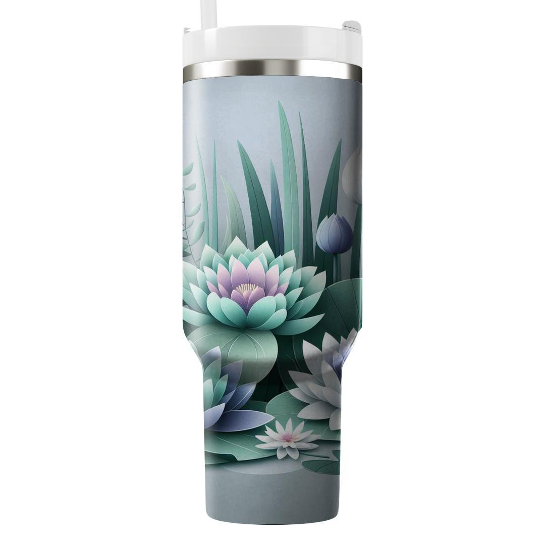 Calm Waters Floral  Personalized Tumblers