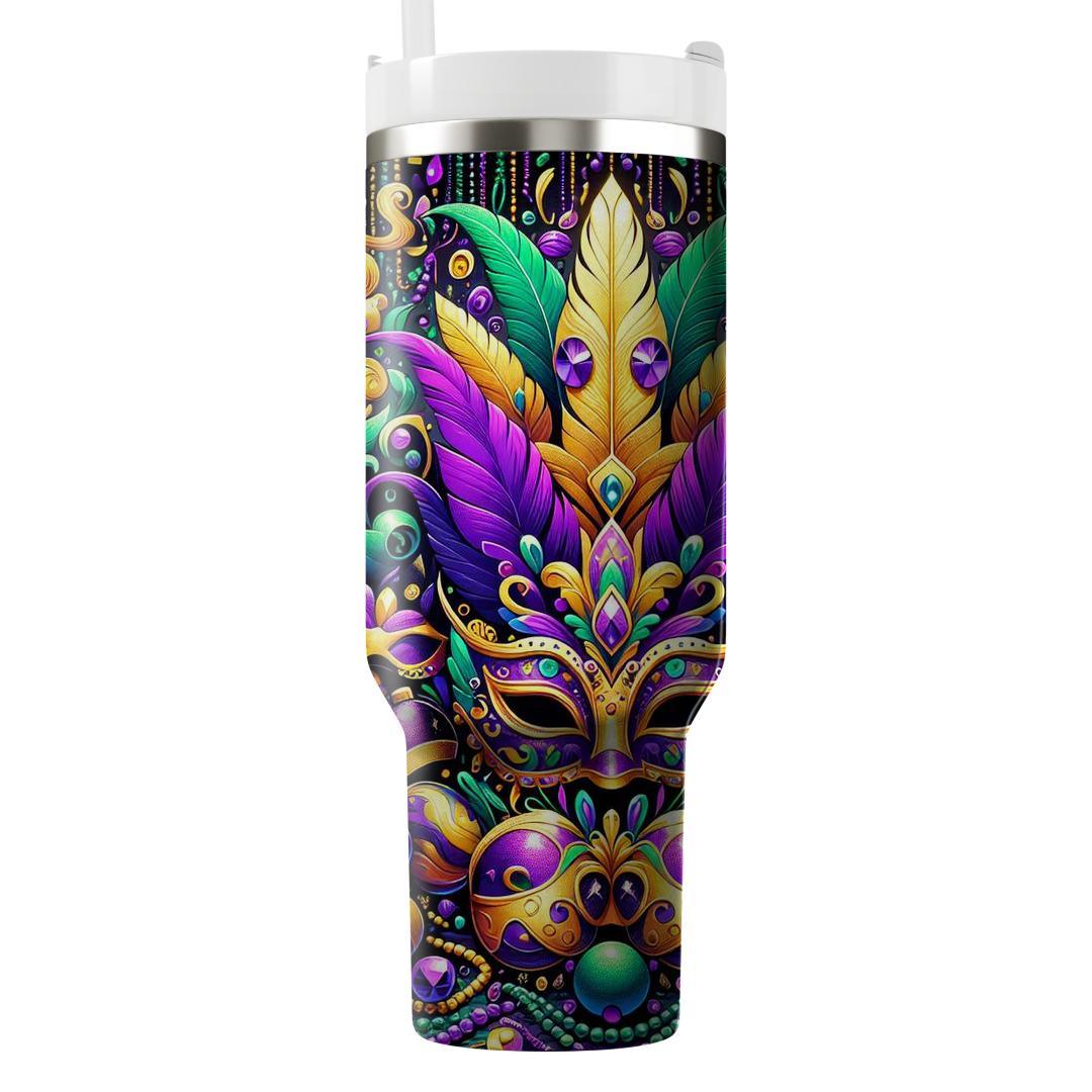 Prismatic Parades - Mardi Gras Fusion  Tumblers With Lids