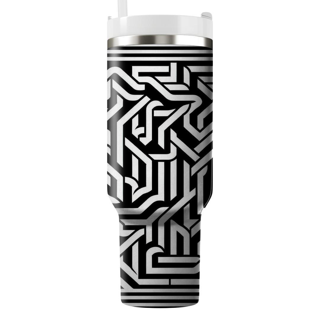 Monochrome Op Art  Custom Tumblers