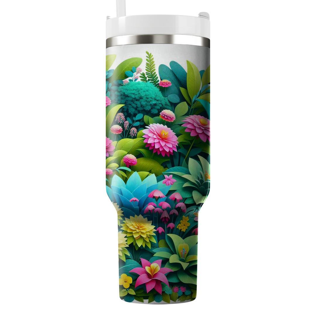 Summer Floral Escape  Tumbler Cups