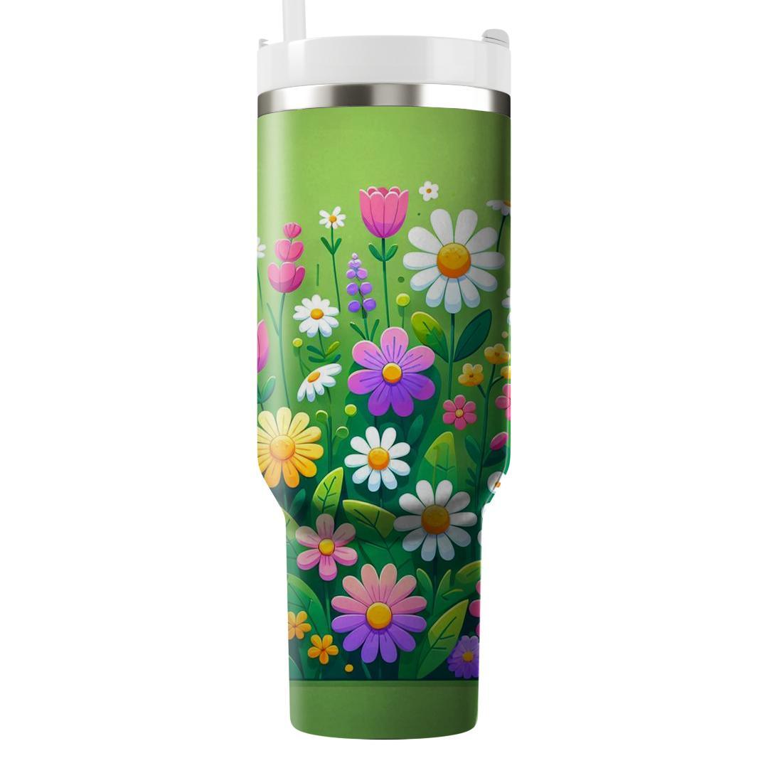 Cheerful Spring Meadow  Insulated Tumblers