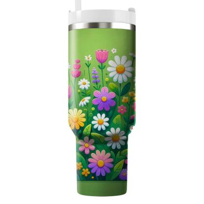 Cheerful Spring Meadow  Insulated Tumblers