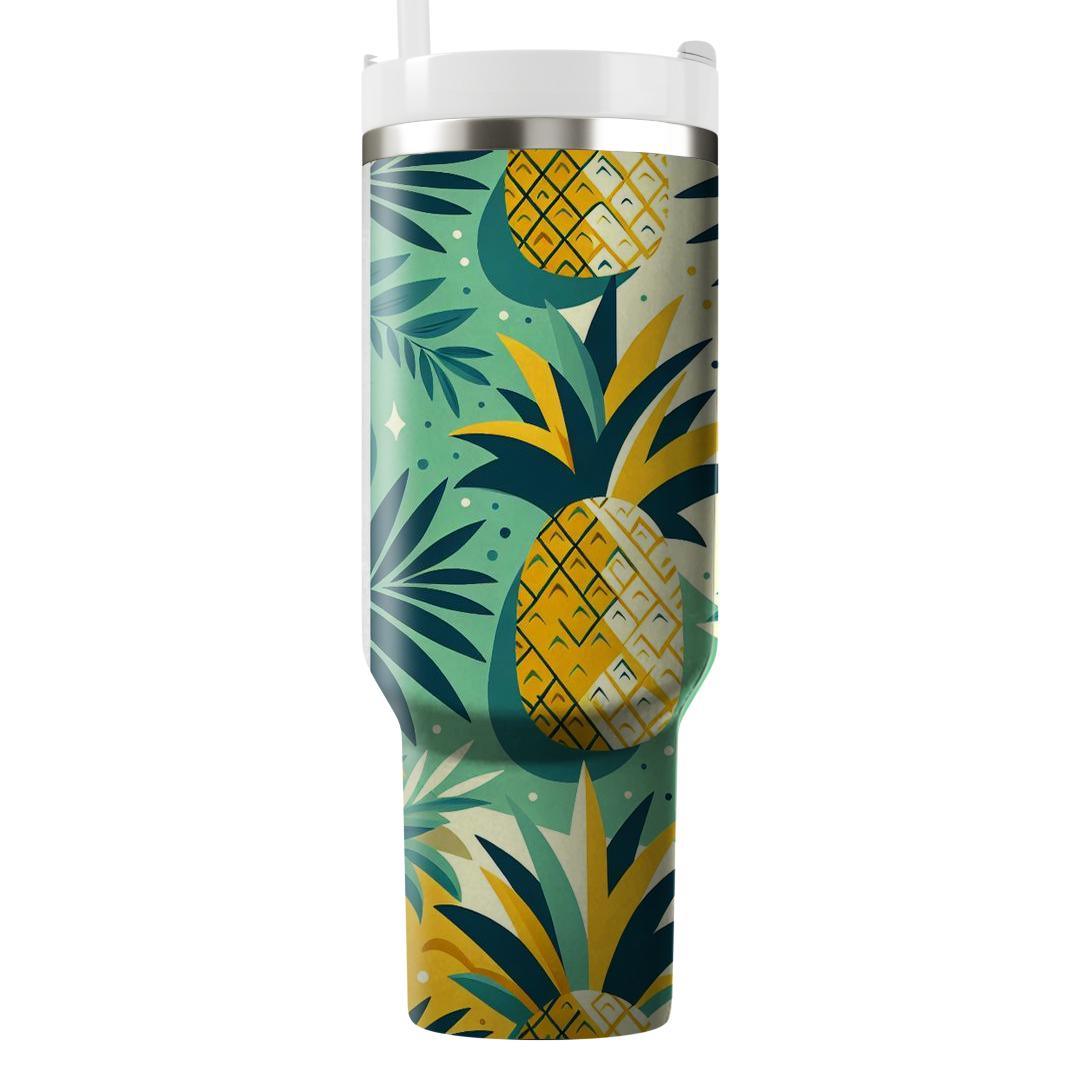 Pineapple Tropical Pattern  Insulated Tumblers