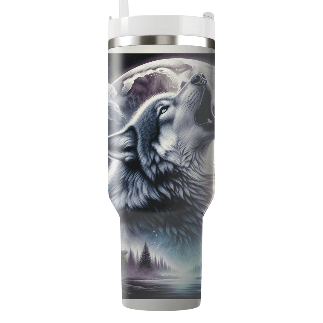 Fierce Wolf Spirit  Tumblers With Lids