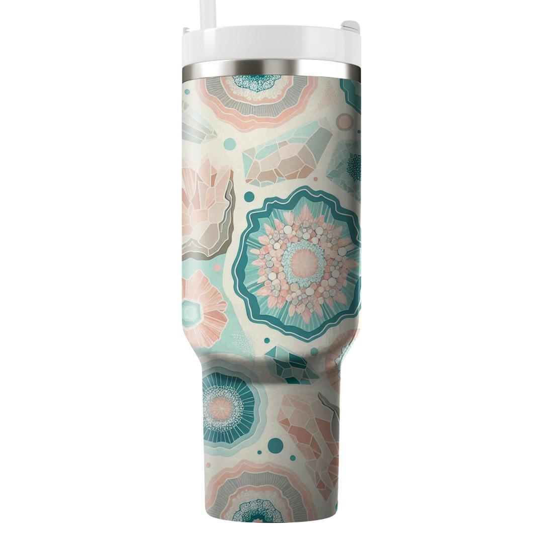 Pastel Geode Crystal  Insulated Tumblers