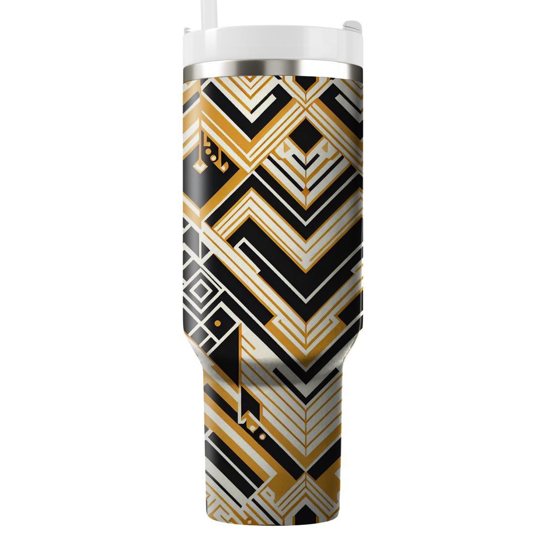 Art Deco Chevron  Insulated Tumblers