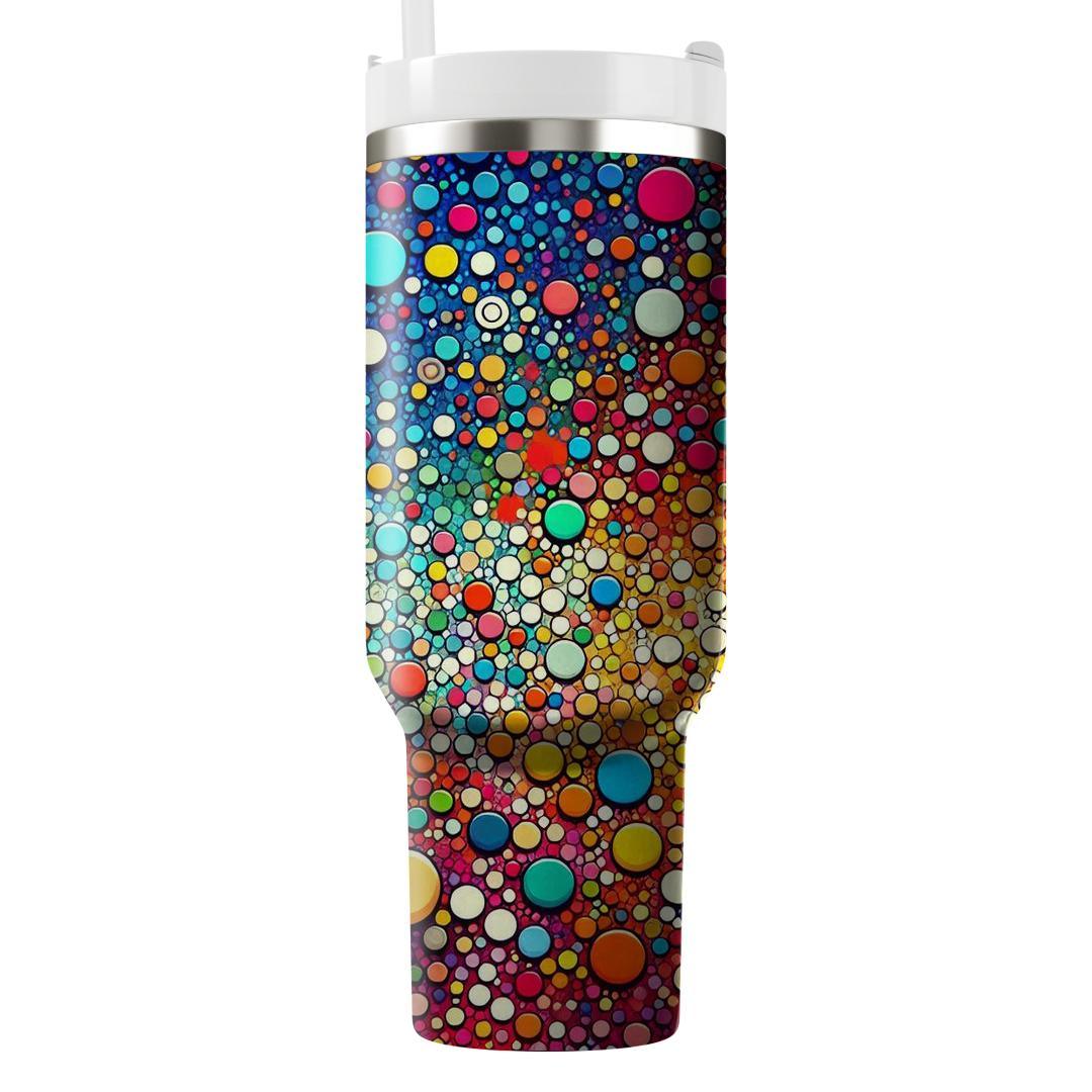 Cool Retro Dots  Personalized Tumblers