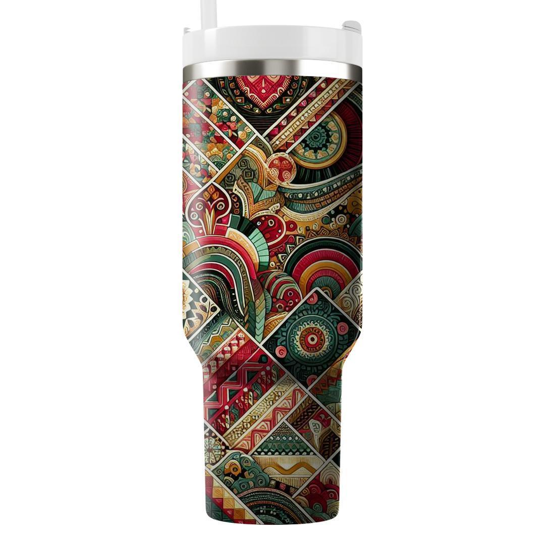 Festive Fabrics - A Cultural Celebration  Tumbler Cups