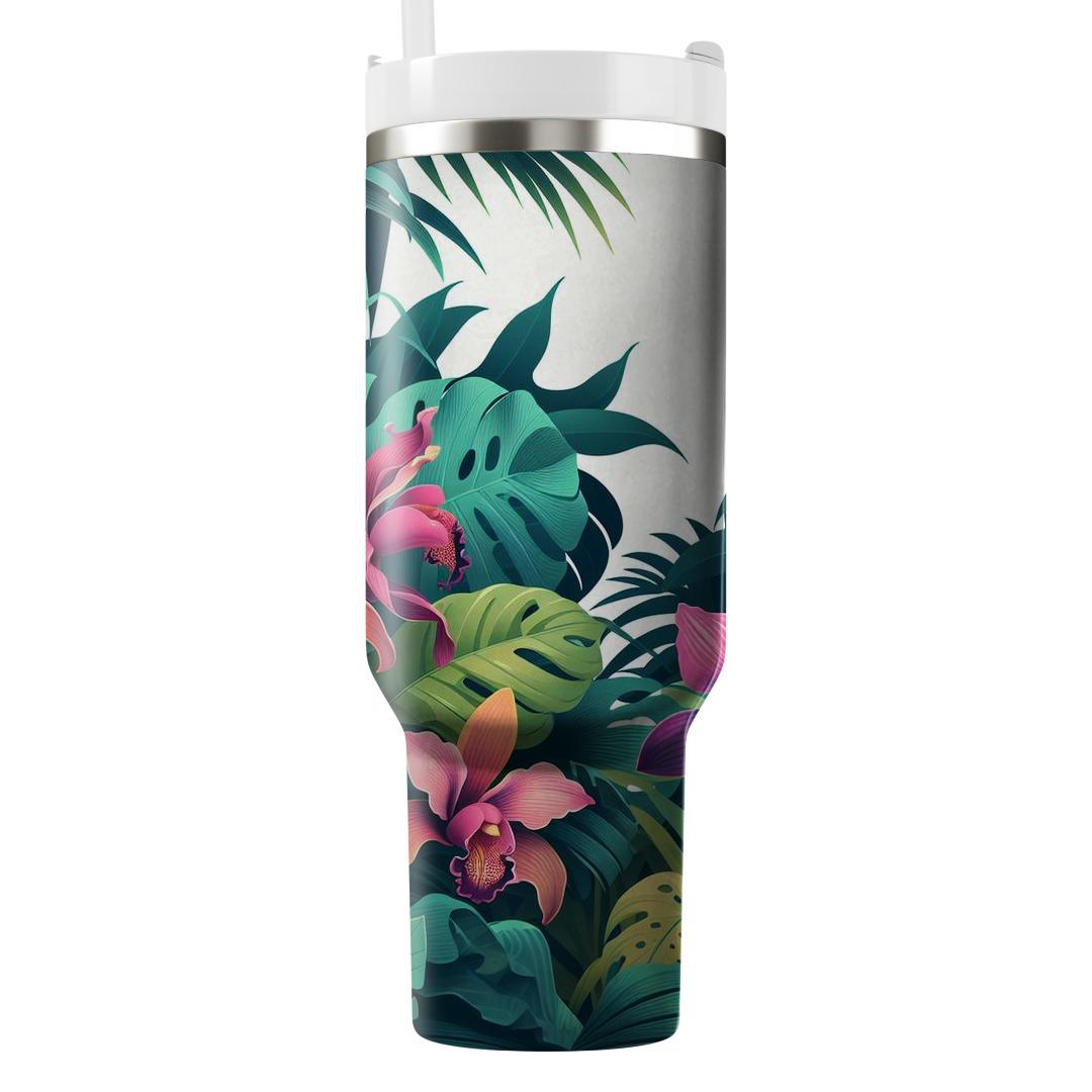 Jungle Orchid Reverie  Unique Tumblers