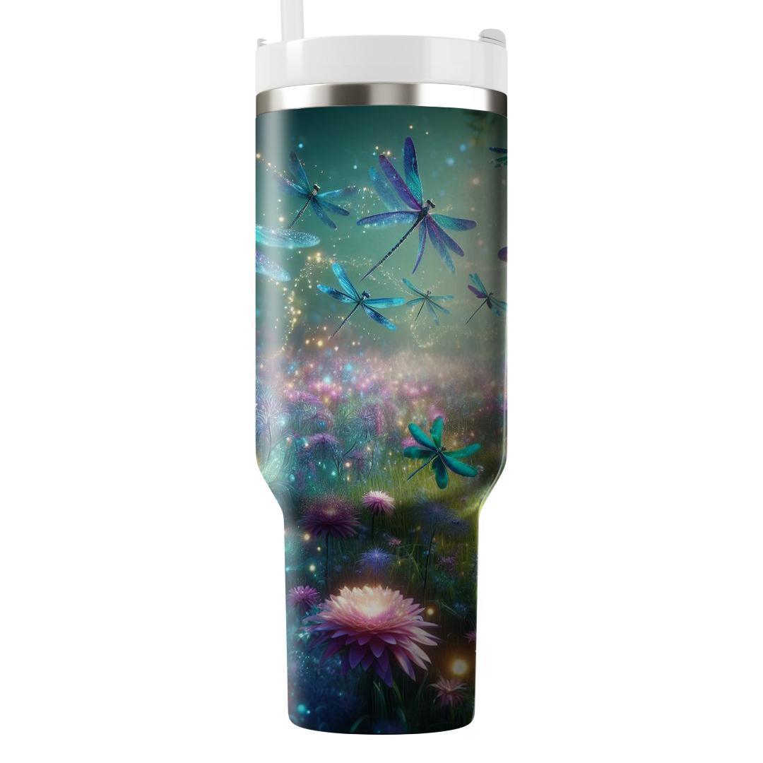 Fantastical Dragonfly Meadow  Travel Tumblers