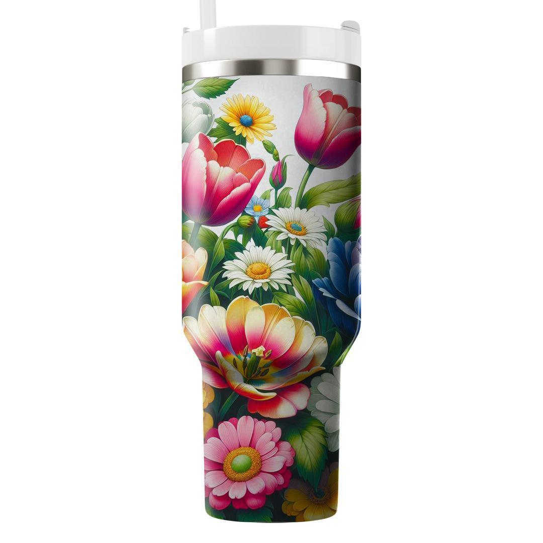 Captivating Floral Garden  Insulated Tumblers
