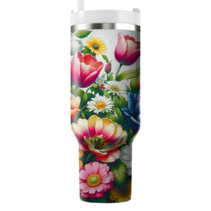 Captivating Floral Garden  Insulated Tumblers