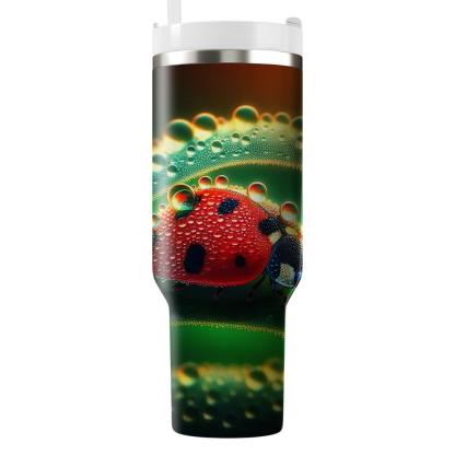 Dainty Ladybug Delight  Tumblers With Lids