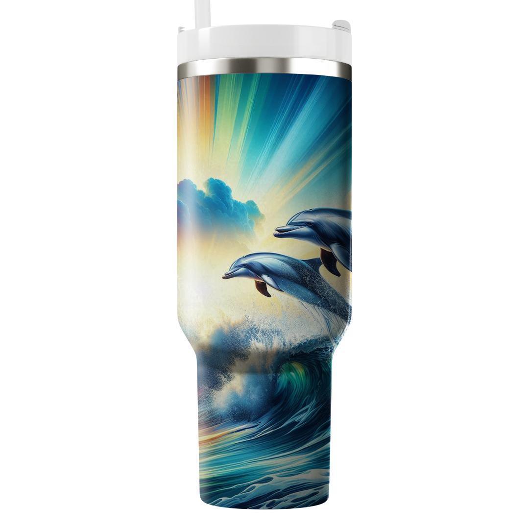 Mystical Dolphin Dive  Travel Tumblers