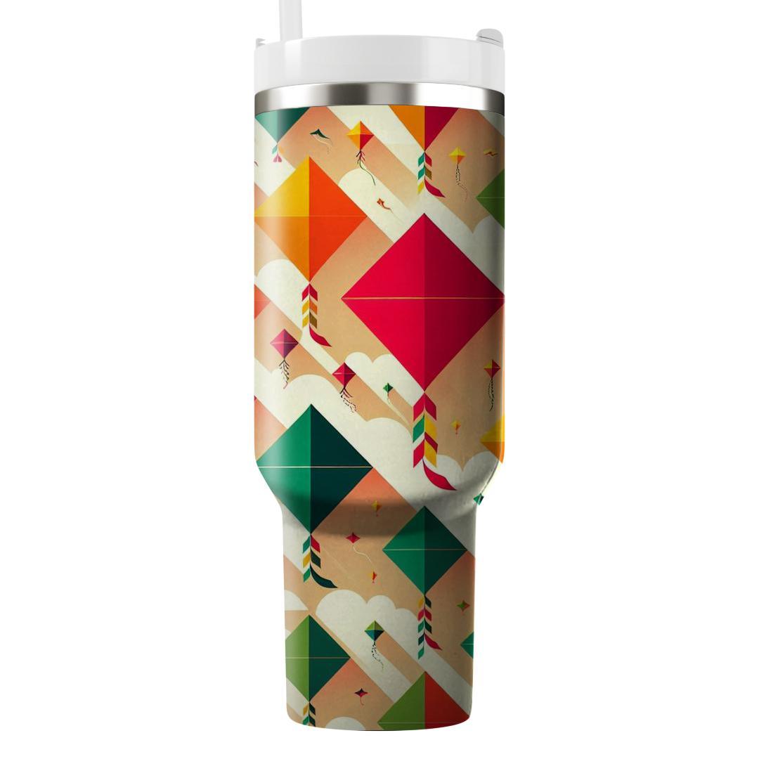 Colorful Kites Pattern  Tumblers With Lids