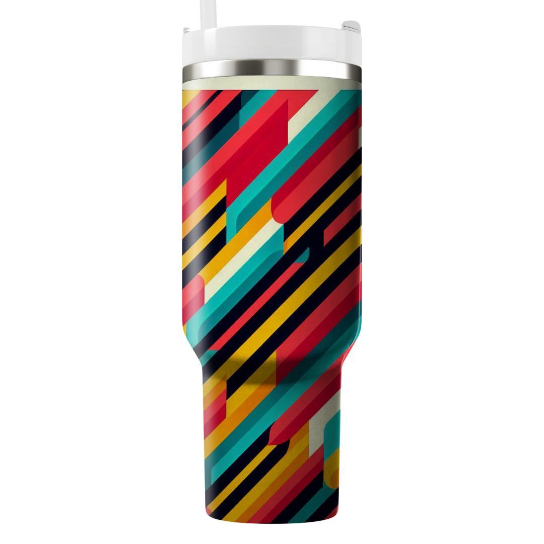 Retro Stripe Fusion  Insulated Tumblers