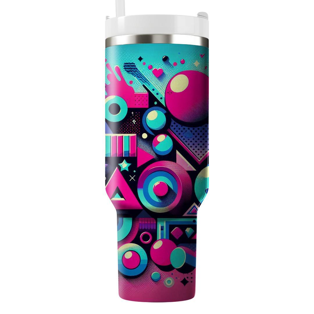 Dynamic Retro Shapes  Custom Tumblers
