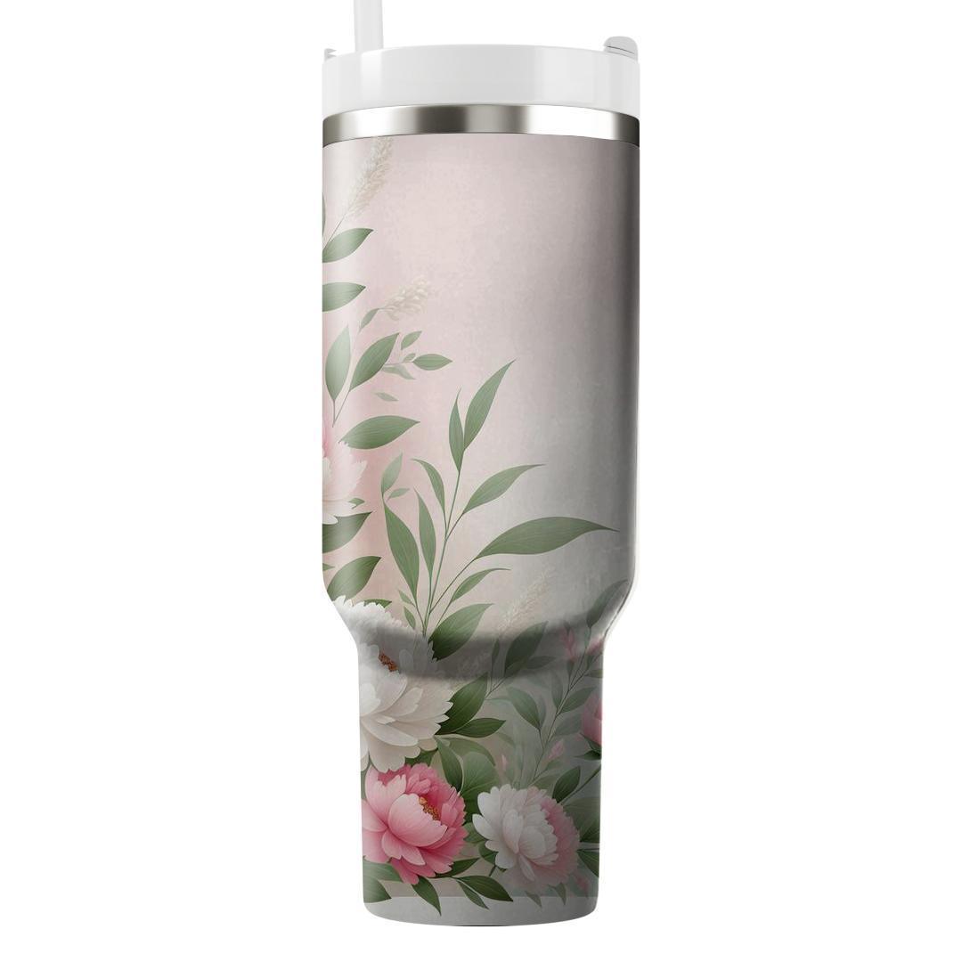 Enchanting Peony Blooms  Tumbler Cups