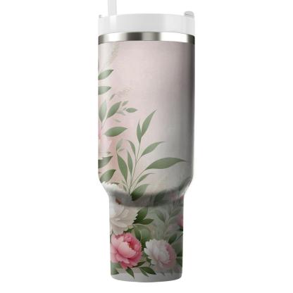 Enchanting Peony Blooms  Tumbler Cups
