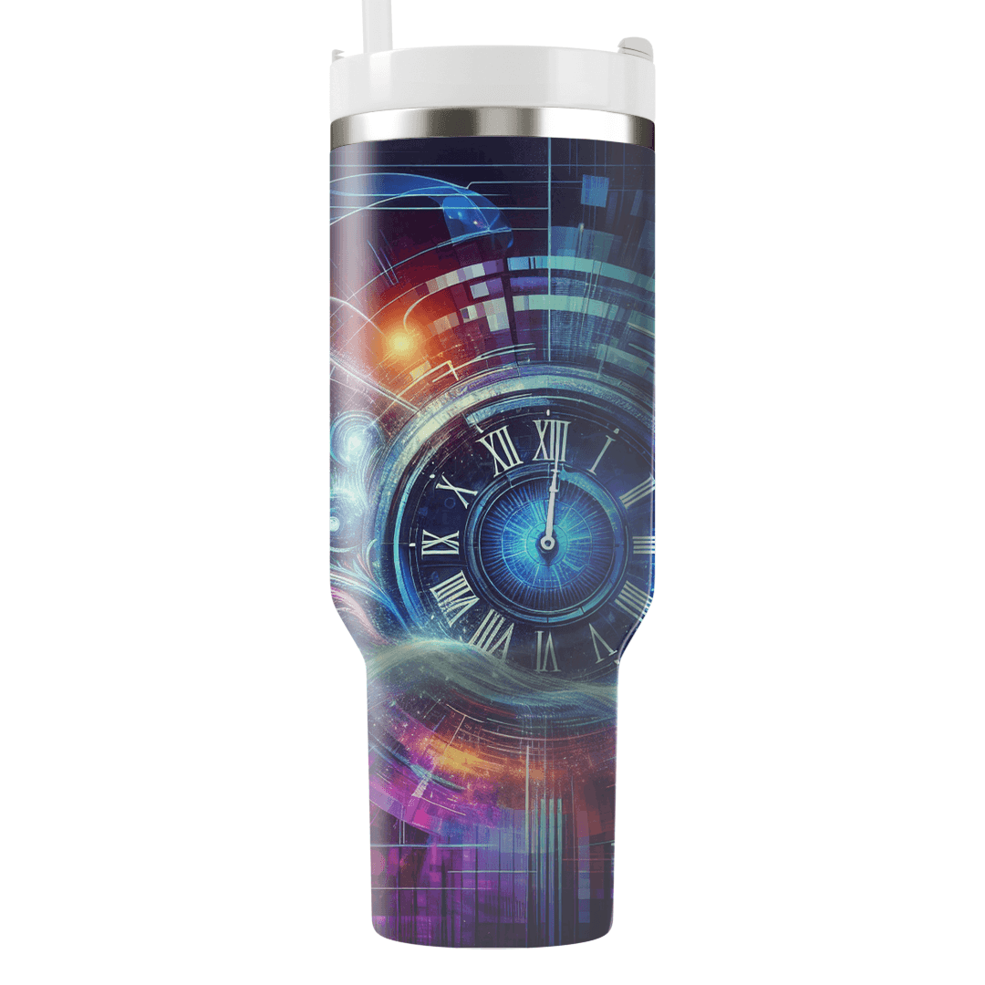 Quantum New Year - A Futuristic Celebration  Decorative Tumblers