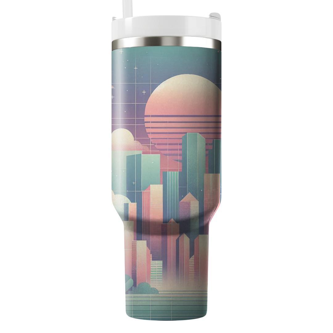 Pastel Skyline  Travel Tumblers