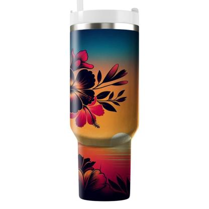 Dreamy Tropical Sunset  Insulated Tumblers